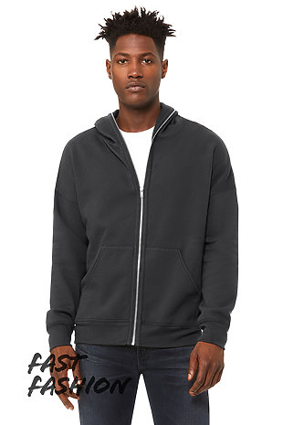 full zip hoodie over face plain