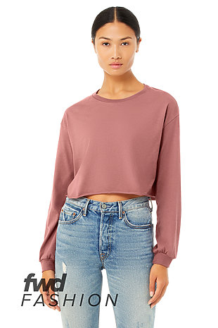 Bulk, Plain Blank Crop Tops | Long 