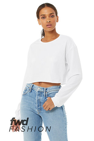 plain white cropped t shirt
