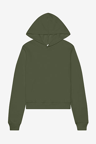 Bella Canvas Fashion Full-Zip Hooded Sweatshirt - White Cord, XX-Large, Unisex Fit
