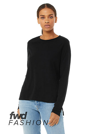 plain black long sleeve shirt womens