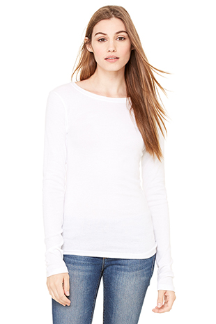plain white long sleeve t shirt