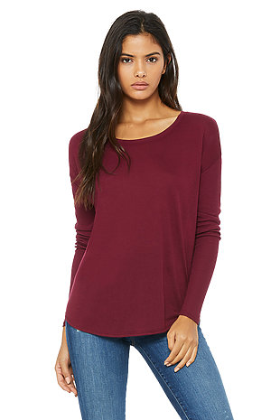 burgundy long sleeve shirt womens