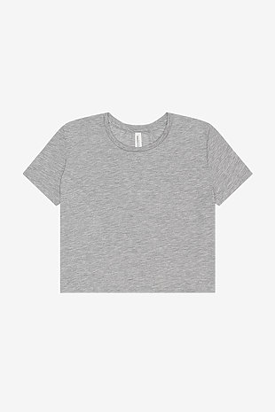 plain grey crop top